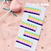 Paquete de 50 ~ ¡Sentido de Chica Vigorosa! Pasador de Arcoíris Color Caramelo Estilo Harajuku Japonés y Coreano Accesorios Básicos para el Cabello
