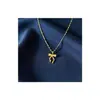 Amazon Europeo y Americano Producto Nuevo Collar de Lazo Cadena de Clavícula Moda Cobre Lujo Ligero Simple Elegante Joyería para Mujer Venta al por Mayor