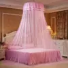 [Personalización de Textiles para el Hogar Ai Jingmei] Cúpula de Techo Mosquitero Pequeño Fresco Mosquitero para Estudiantes Mosquitero Redondo de Princesa Transmisión en Vivo