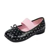Zapatos de mujer de estilo francés para la noche con lunares 2026 nuevos bailarinas de primavera para combinar con faldas, zapatos planos bajos Mary Jane