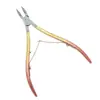 Fabricante a medida en stock 8710 tijeras para cutícula, 8712 cortaúñas blanco en tarjeta para recortar uñas de manos, padrastros y cutículas, herramientas de manicura