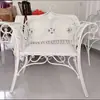 Hierro Forjado Hogareño Silla Doble de Parque Tienda de Té con Leche Sala de Estar Balcón Jardín Patio Mesa y Sillas de Negocio Silla de Ocio con Respaldo