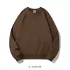 Sudadera de Puro Algodón de 350 g con Texto Impreso, Unisex de Corte Holgado, Top de Hombro Caído, Sudadera Bordada con Cuello Redondo, Logo Impreso Personalizado, Corte Holgado
