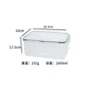 Recipiente de plástico rectangular de gran capacidad para almacenamiento, caja sellada para alimentos, caja transparente para almacenamiento doméstico de frutas y verduras