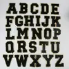 Patches Bordados Atacado Patches Bordados Computadorizados Letras Bordadas em Toalha Preta Tipo Não Adesivo Patches de Decoração para Roupas Patches Apliques