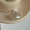 Pendientes de Plata de Ley S925 Estilo Coreano Diseño de Nicho Retro Mate Joyería para Orejas Simple de Moda Coreana Venta al por Mayor