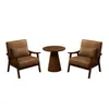 Conjunto de Mesa e Cadeiras de Lazer para Varanda, Uma Mesa e Duas Cadeiras, Conjunto de Três Peças, Poltrona Individual Pequena, Cadeira Preguiçosa, Adequado para Pousadas e Hotéis