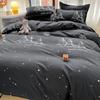 Suministro Directo de Fábrica de Juego de Cuatro Piezas Nuevo Sencillo de Algodón Cepillado Estampado de Aloe Vera para Ropa de Cama de Verano Delgada y Fundas de Edredón al por Mayor