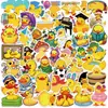 50 Pegatinas de Patito Amarillo de Dibujos Animados para Cuaderno Decorativo DIY, Maleta, Pegatinas Impermeables DIY Pueden Ser Originales