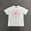 Camiseta de Algodão Corteiz Série Alcatraz Manga Curta Estampa de Letras Unissex Fio Duplo Moda Manga Curta Atacado do Fabricante