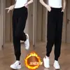 Otoño 2024 Pana Aspecto Delgado Pantalones Harlan Cintura Alta Combinan con Todo Moda Primavera y Otoño Ropa Exterior Deportiva talla extra Casual Holgado