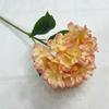 Flor Artificial Bordes Tostados Individuales Hortensia Transfronteriza Borde Quemado Hortensia Falsa Flor Falsa Material para Pasador de Cabello Hortensia Flor de Seda No Tejida
