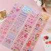 Pegatinas de Diario para Mascotas de Tira Larga de Dibujos Animados Lindas y Femeninas Transparentes Impermeables Pegatinas Decorativas DIY Venta al por Mayor desde el Fabricante