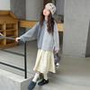 Suéter Grueso de Invierno para Niñas Pullover Ropa Infantil 2025 Nuevo Elegante Pullover de Punto para Niñas Mayores y de Edad Media