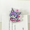 Clip de sello de 2 yuanes, clip de pp con forma de corazón para niña, clip de cola larga para niña estudiante, clip para notas pequeñas, pequeño regalo, lindo viento