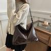 Bolsa de ombro única casual, macia e desmontável, estilo extremo, estilo coreano, bolsa tote feminina de grande capacidade, bolsa transversal