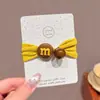 2025 Nueva Banda de Goma de Cuentas de Color Puro para Niños Cuerda para el Cabello Linda para Niñas Diadema Sin Marcas Accesorios para el Cabello para Mujeres