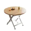 Mesa Doméstica Sencilla, Mesa Plegable Portátil para Exteriores, Mesa Redonda Plegable, Mesa de Comedor para Casa de Alquiler, Mesa Pequeña