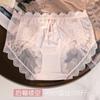 Bragas Sexy de Encaje Talla Grande para Mujer 100kg Algodón Puro Antibacterianas Malla Semitransparente Puro Deseo Bragas Discretas Verano