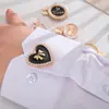 Camisa con Cuello de Botón Circular de Perlas Estilo Chanel Accesorios de Botón Ropa para Mujer Decoración Puños Accesorios de Botón