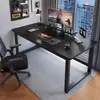 Escritorio de computadora simple para apartamentos de alquiler, escritorio de escritorio para oficina en casa, escritorio de estudio para estudiantes, mesa larga montada en la pared, independiente
