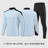 Abrigo de Manga Larga para Otoño e Invierno Ropa de Fútbol traje Traje para Adulto Hombre Traje para Ropa de Entrenamiento de Fútbol Infantil