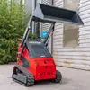 Mini carregadeira compacta HTS380 sobre esteiras, direto do fabricante, para carregamento, descarregamento e transporte em pomares e fazendas