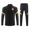 Traje de entrenamiento de fútbol con jersey de equipo chino para otoño e invierno, traje deportivo tipo jersey con media cremallera para hombre, traje deportivo de competición