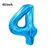Novo Balão Digital Grande de 40 polegadas Versão Americana 0-9 Imitação de Alumínio Americano Balão para Arranjo de Festa de Aniversário Festa de Balões
