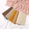 Artículo Más Vendido en el Sudeste Asiático: Bufanda Larga de Algodón y Lino de un Solo Color para Mujer, Cómoda, Transpirable, Elástica, Sencilla, Étnica, Versátil como Pañuelo para la Cabeza y Chal