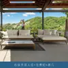 Juego de Mesa y Sillas de Comedor para Exterior de Teca y Piedra, Muebles de Jardín para Villa, Terraza Exterior de Casa de Huéspedes, Silla de Mimbre Estilo Nórdico de Ocio