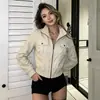 Chaqueta de Trabajo de Bolsillo Cortada a Línea Estilo Industrial Retro Americano, Ropa de Abrigo Versátil de Venta Caliente para Otoño e Invierno