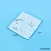 Molde de resina de cristal DIY Pingente de floco de neve de Natal com furo Molde Ornamento de chapéu de árvore de Natal Molde de silicone