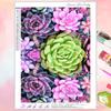 Pintura de Diamantes de Planta Verde Fresca, Nuevo Estilo de Diamante Completo para Sala de Estar y Dormitorio, Punto de Cruz de Diamantes Sencillo de Planta y Flor