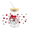 Sanrio coolometi UV DTF transferencia cristal transparente pegatinas impermeable resistente a rayones caricatura al por mayor transfronterizo