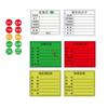 Etiqueta de Material de Etiqueta de Certificado de Conformidad No Calificado Amarillo Rojo Verde Verde Adhesivo Tarjeta de Identificación Impresión de Pegatinas Fábrica
