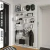 Tablero de Pared con Agujeros para Entrada Estante de Almacenamiento Estante Acero Inoxidable Exhibición Almacenamiento Ferretería Herramientas Tablero Universal para Colgar en Pared
