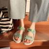 Sandálias femininas Outwear 2022 primavera e verão novo estilo coreano sola macia confortável plana all-match velcro sapatos de praia