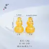 Puzuo Color Fuerte que Conserva el Color Arena Mate Oro Accesorios DIY Mortero de Diamante Carpa Elefante Calabaza Pulsera con Cuentas Accesorios de Collar