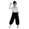 Traje de Otoño e Invierno para Niñas Camiseta de Manga Larga Camiseta Básica de Otoño e Invierno para Niños Grandes Pantalones Cock de Moda Deportiva para Niñas Conjunto de Dos Piezas