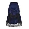 AliExpress ebay vintage steampunk corte estilo gótico falda de mujer cordón costura de encaje maxi vestido