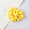 Cuentas redondas de color macarrón de 6-16 mm para manualidades, con agujero recto, hechas a mano, para cadena de teléfono móvil, accesorios de joyería
