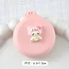 Pente de Almofada de Ar Macio Desenho Animado Pente de Cabelo Dobrável com Espelho Tudo-em-Um Mini Portátil para Meninas Pente de Airbag Pente Massageador