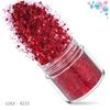 Dark Red Laser Set Cross-Border 12 cores Mixed Nail Art Sequins Espumante em pó Nail Art Jewelry Drill Nail Sticker