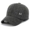 Gorra de lana de invierno para hombre con protección para las orejas, gorra de béisbol cálida para mediana edad y ancianos, papá, abuelo, ancianos, gorra de béisbol gruesa con forro de vellón