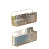 Caja de almacenamiento para cables de datos, montable en pared, no requiere perforación, cargador de teléfono, organizador de power bank, organizador de cables de carga
