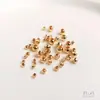 Acessórios Banhados a Ouro 14K Preserva Cor Contas Facetadas Cortadas a Laser Contas Soltas Pulseira de Fio para Joias Feitas à Mão Contas de Ouro Contas Espaçadoras
