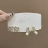 Pendientes de Plata de Ley S925 con Perlas de Imitación de Gama Alta para Mujer, Pendientes de Diseño Nicho, Pinzas para Orejas y Accesorios para Orejas Versátiles y Elegantes