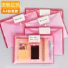 Bolsa Transparente de Archivo para Documentos A4 de Gran Capacidad, Bolsa de Almacenamiento de Archivos A4 de Alta Gama con Pegatinas de Etiquetas, Personalizable