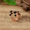 Anillo Decorativo de Piedra Preciosa de Cristal, Anillo de Primavera Grande Exagerado Estilo Europeo y Americano, Joyería Original, Venta al por Mayor por Pieza